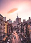 城市 纽约 鸟瞰 地平线 都市