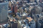 城市 纽约 鸟瞰 地平线 都市