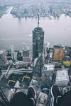 城市 纽约 鸟瞰 地平线 都市