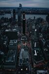 城市 纽约 鸟瞰 地平线 都市