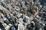 城市 纽约 鸟瞰 地平线 都市