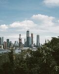 城市 纽约 鸟瞰 地平线 都市