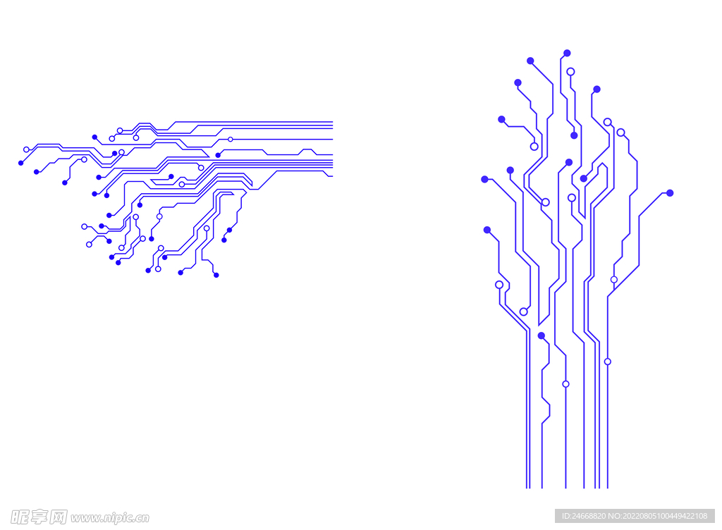科技电路矢量电路元素科技电路板