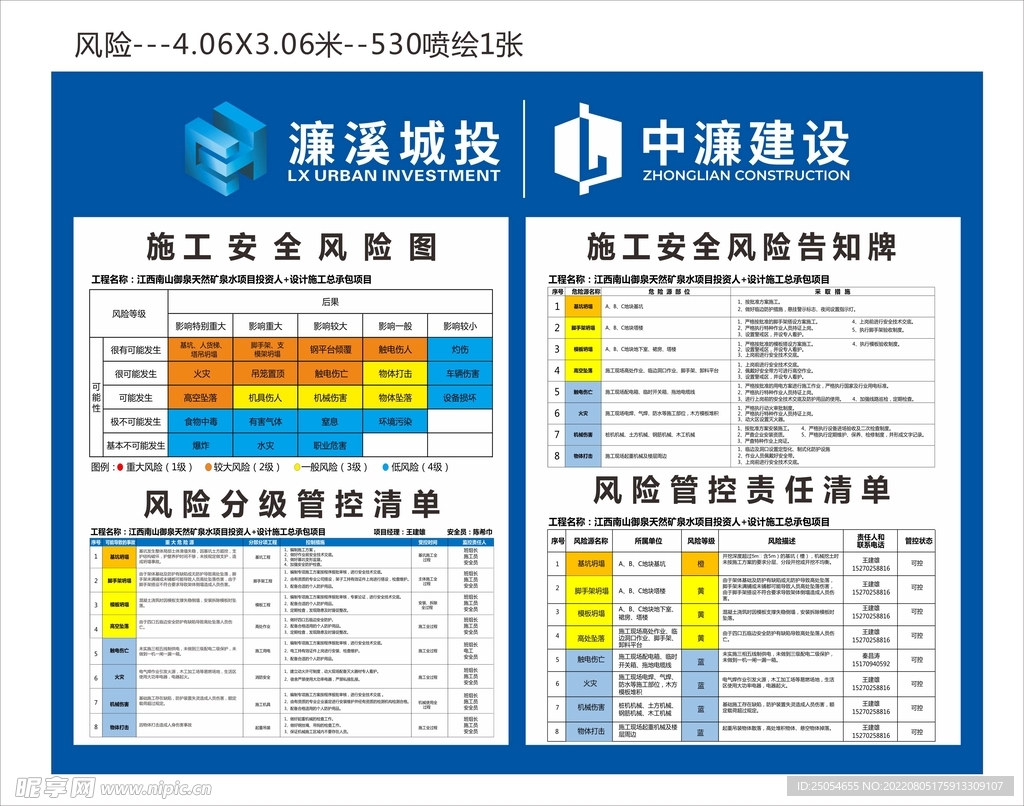 施工安全风险图