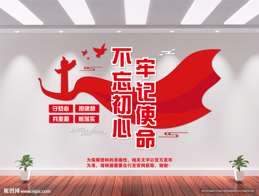 不忘初心文化墙