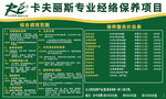 卡夫丽斯经络保养项目表 