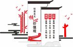 党建文化墙核心价值观