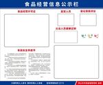 食品经营信息公示栏
