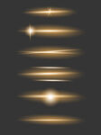 金色光效星光