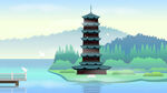 城市地标建筑插画手绘