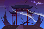 城市地标建筑插画手绘