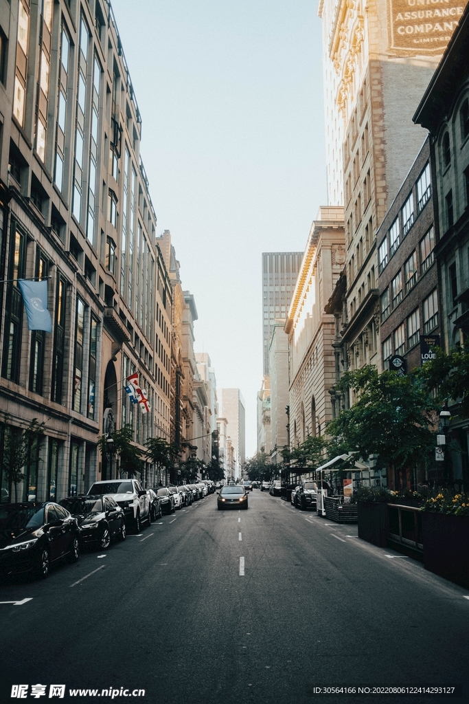 户外城市道路建筑