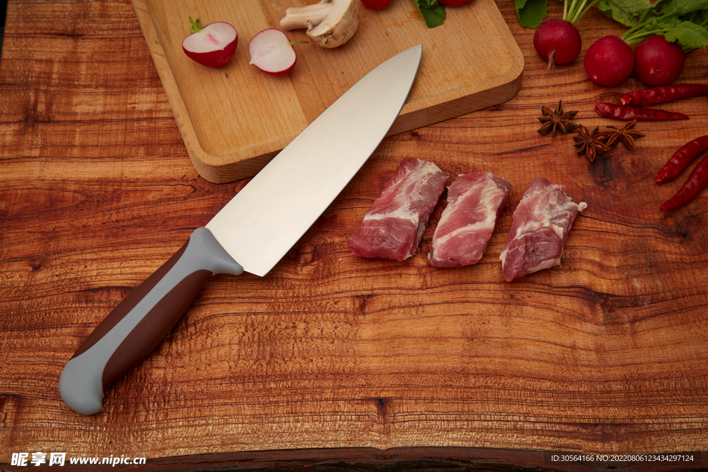生切肉排美食食材