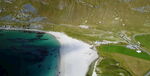 航拍海浪岸沙滩岛屿鸟瞰自然风光