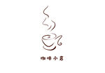 咖啡小店简洁logo矢量图