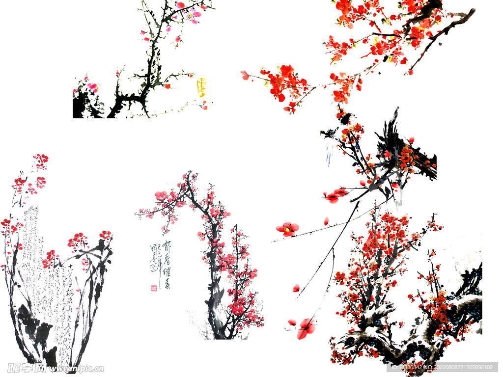 水墨梅花