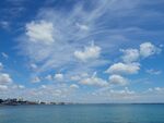 天空 云 蓝天 大海