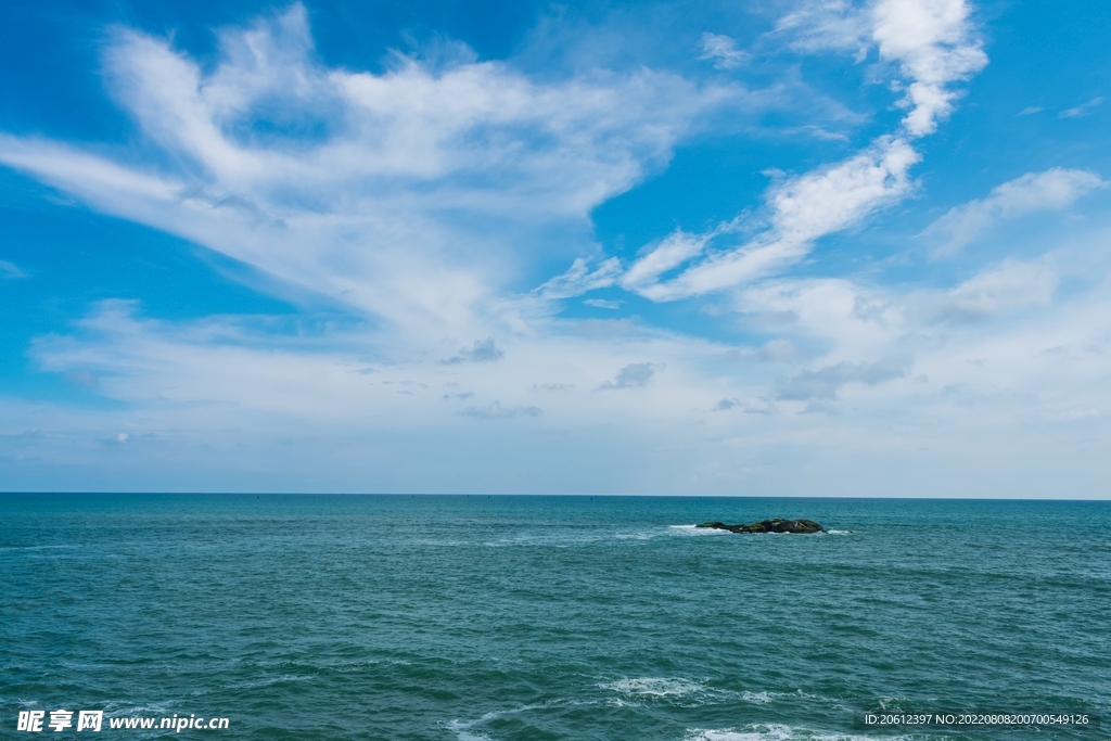 天空 云 蓝天 大海