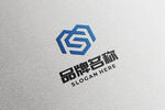 logo样机 标志样机 字体样