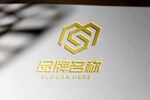 logo样机 标志样机 字体样