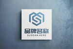 logo样机 标志样机 字体样