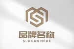 logo样机 标志样机 字体样