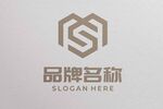 logo样机 标志样机 字体样