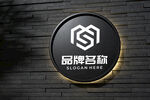 logo样机 标志样机 字体样