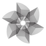 贝塞尔 曲线 摩尔纹 科技风 