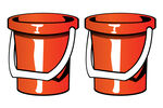 橙色水桶