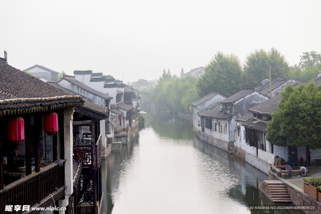 户外复古旅游小镇建筑