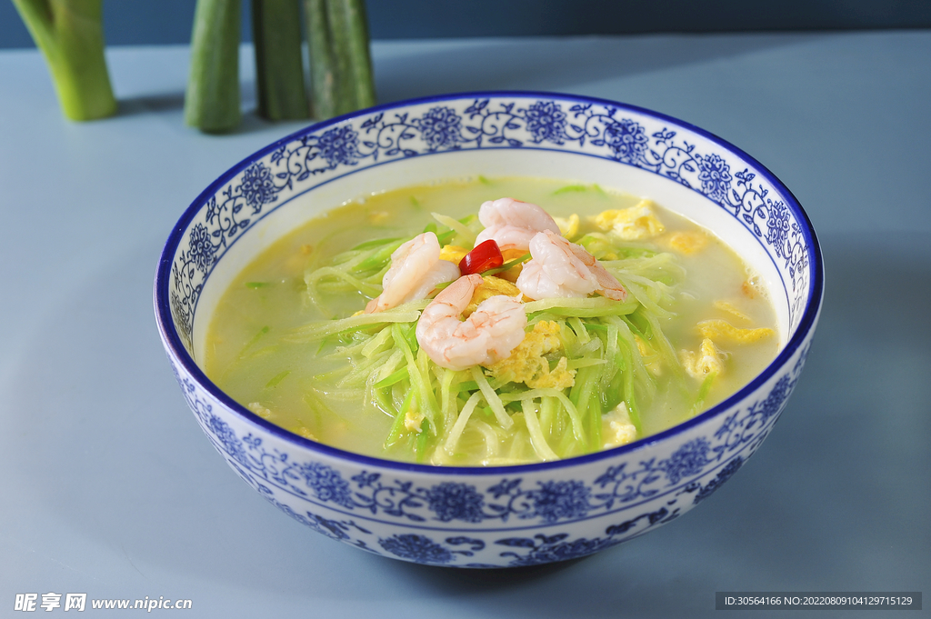 西瓜虾仁汤美食