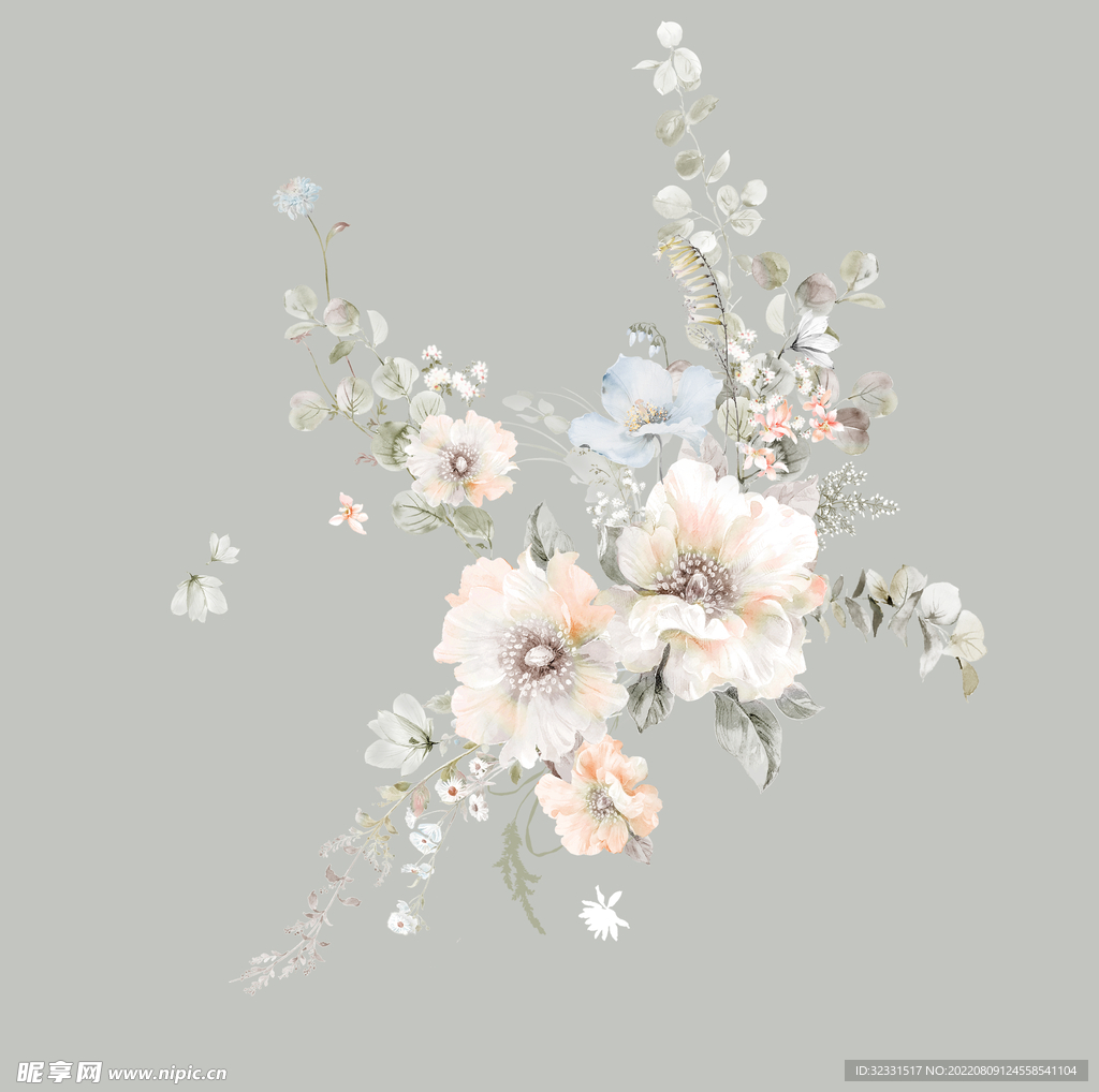 手绘花