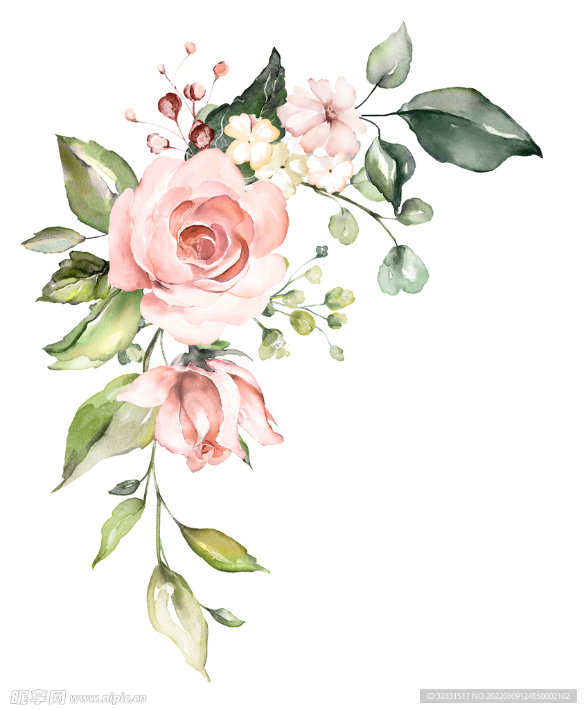 手绘花