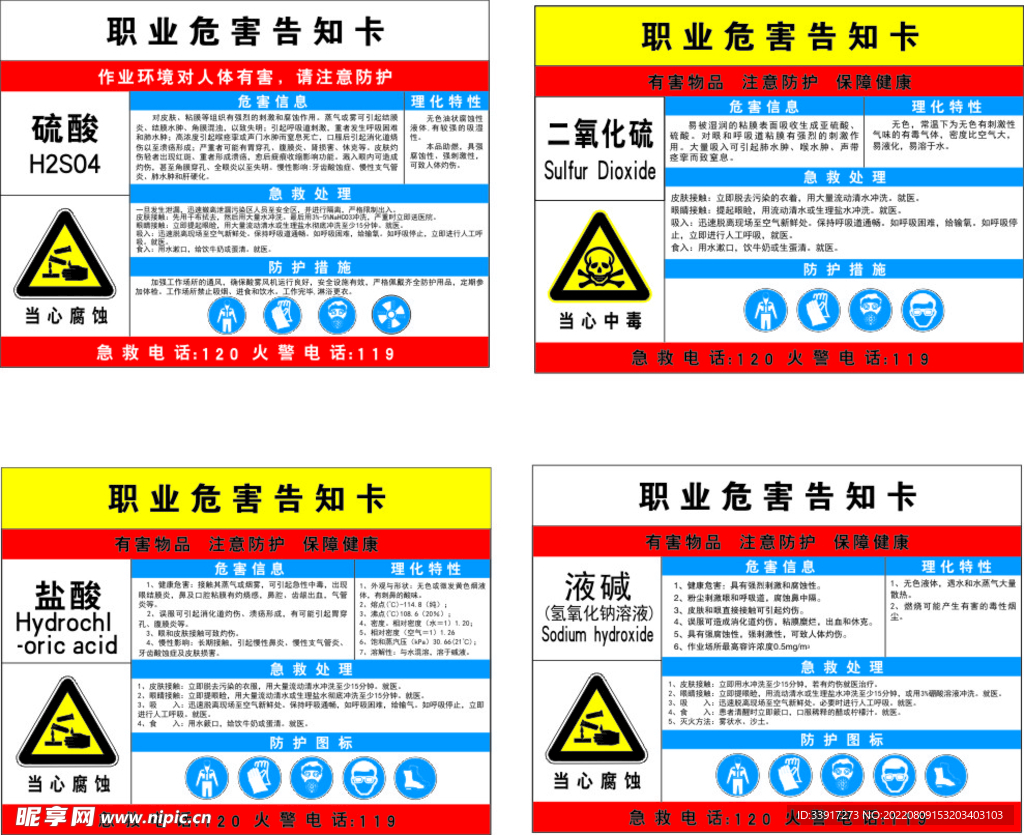 职业危害告知卡  