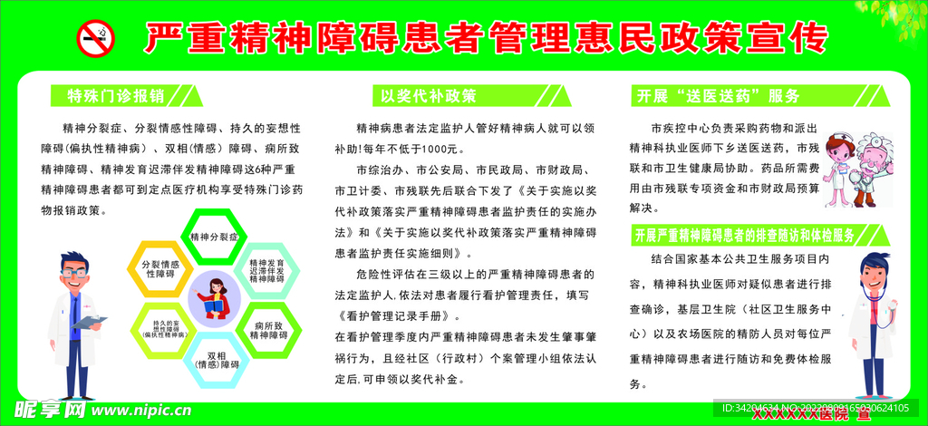 精神障碍 患者管理惠民政策宣传