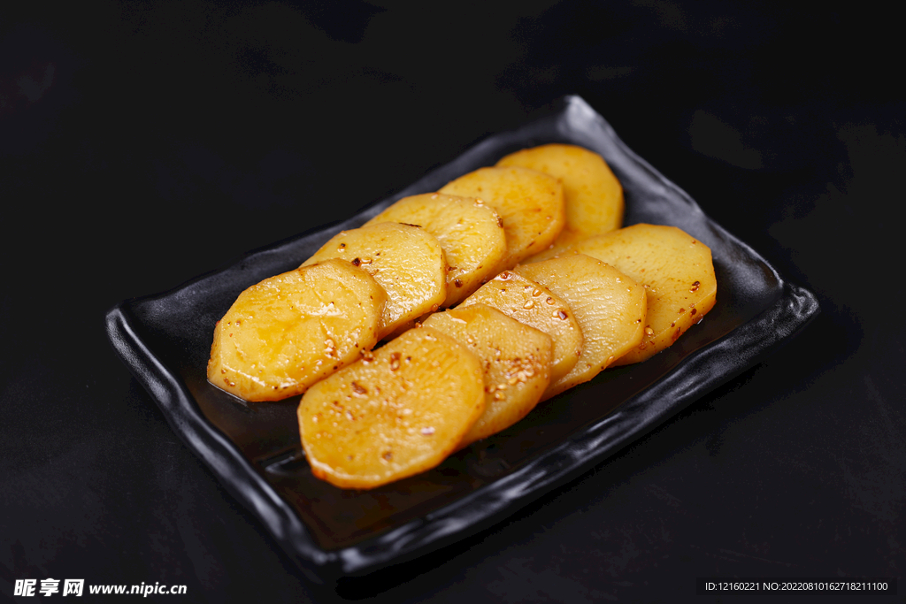 美味小吃香辣土豆片图片
