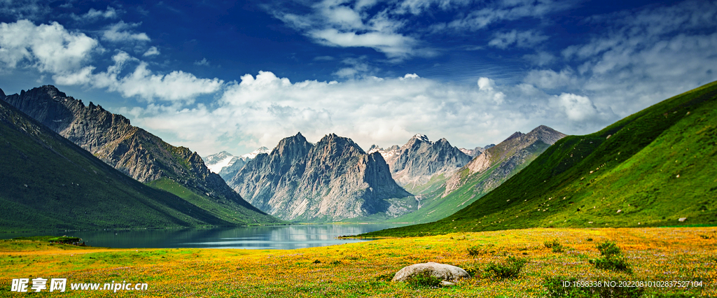 蓝天  大山 风景