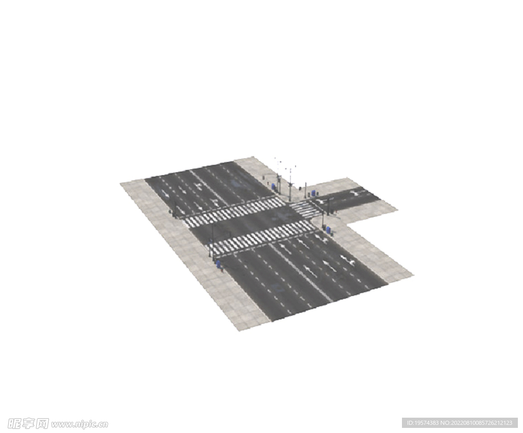 C4D模型马路