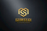 logo样机 标志样机 字体样