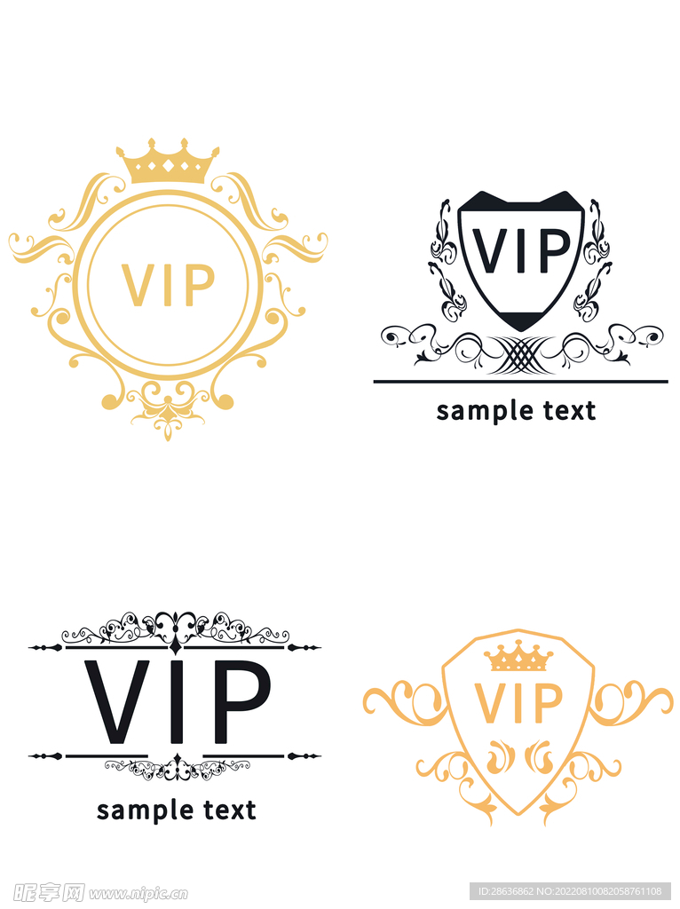 vip欧式花纹图标