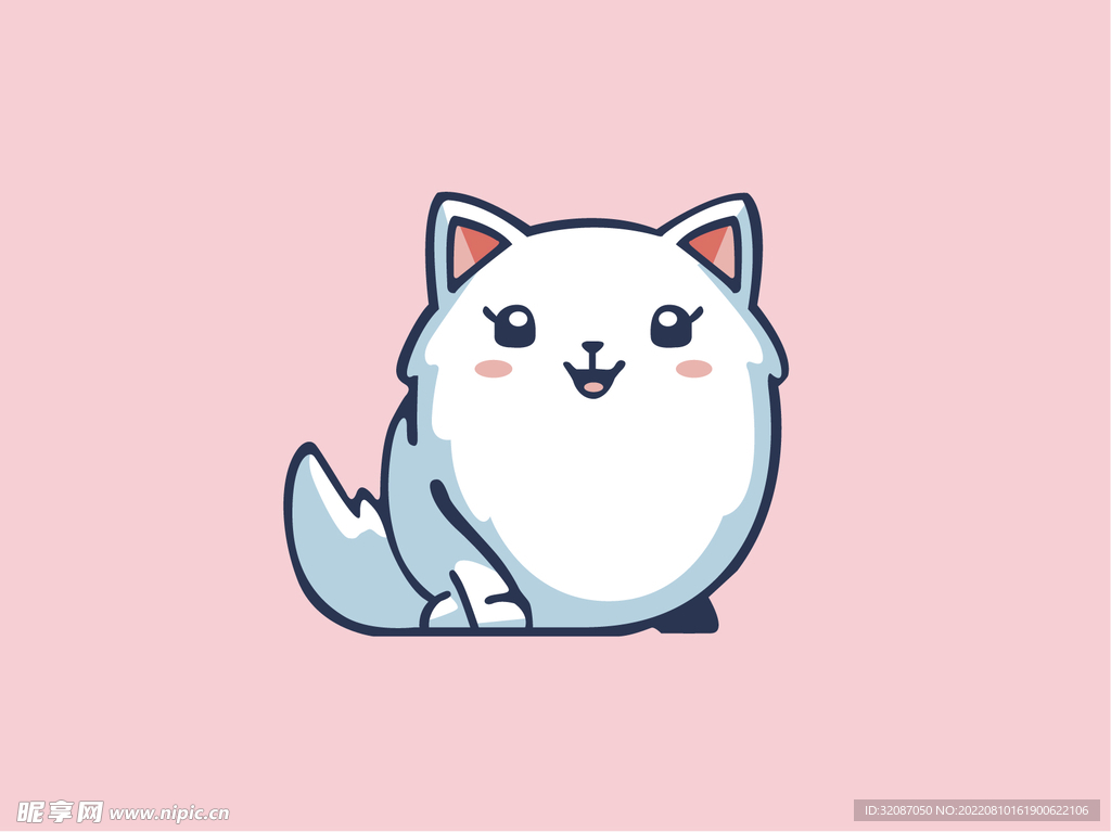 小猫动物母猫可爱萌插图徽标