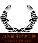 稻穗小麦高粱图标