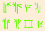 ai矢量古风竹子