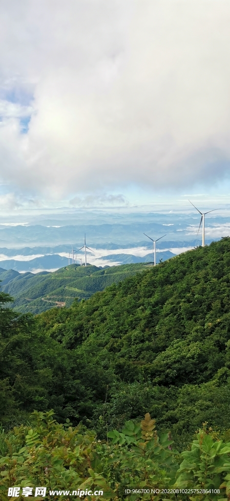 风车_远处的山_高山