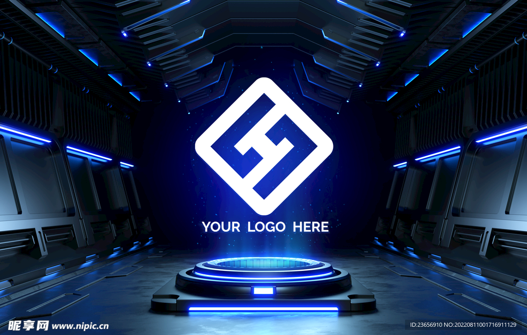 未来科幻光电基座样机LOGO