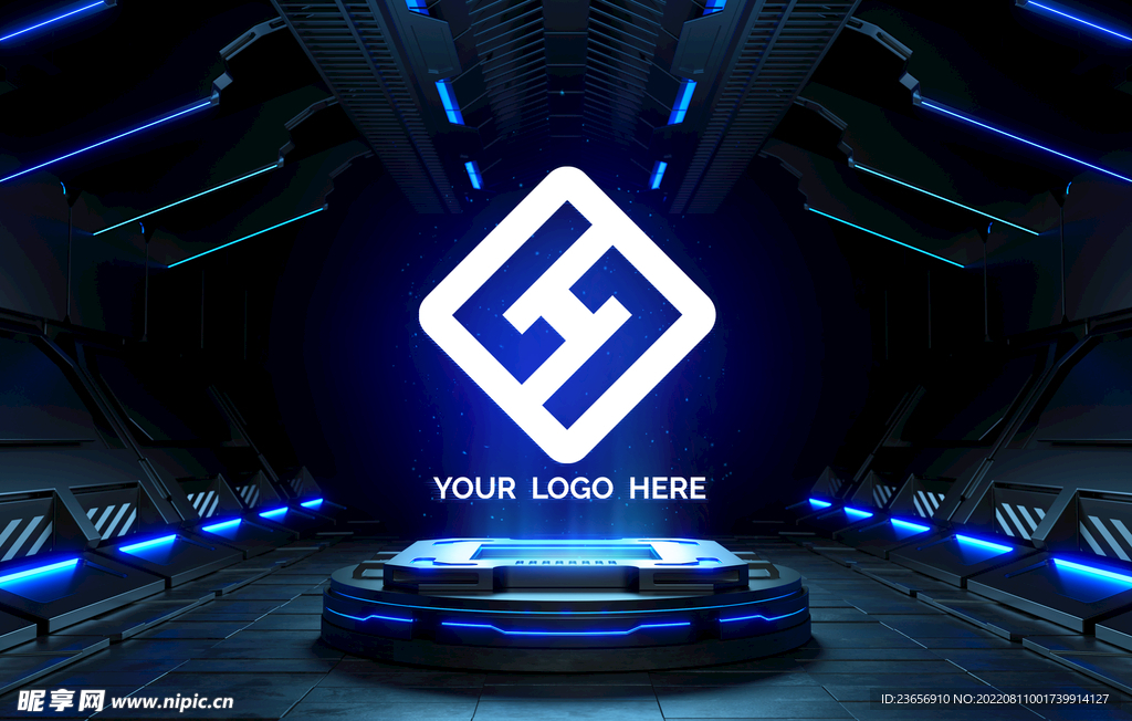 未来科幻光电基座样机LOGO