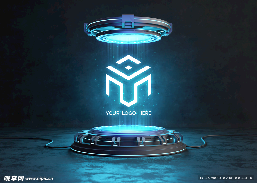 未来科幻光电基座样机LOGO