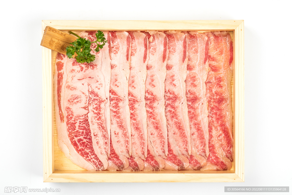 火锅雪花肥牛食材