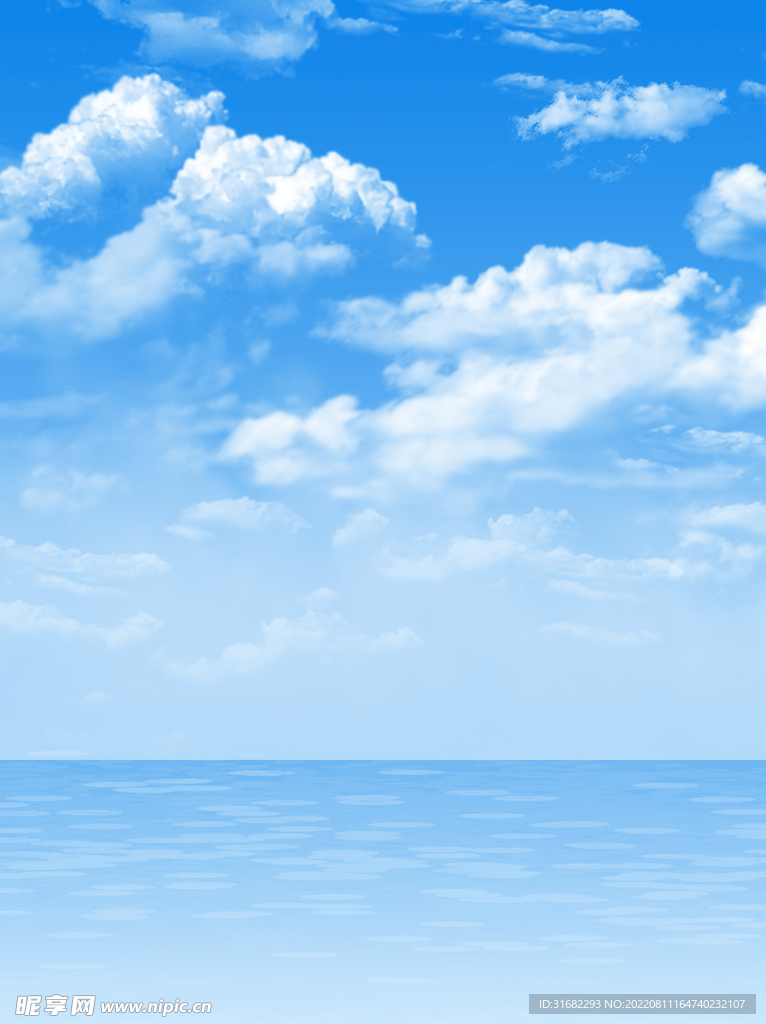 蓝天海面